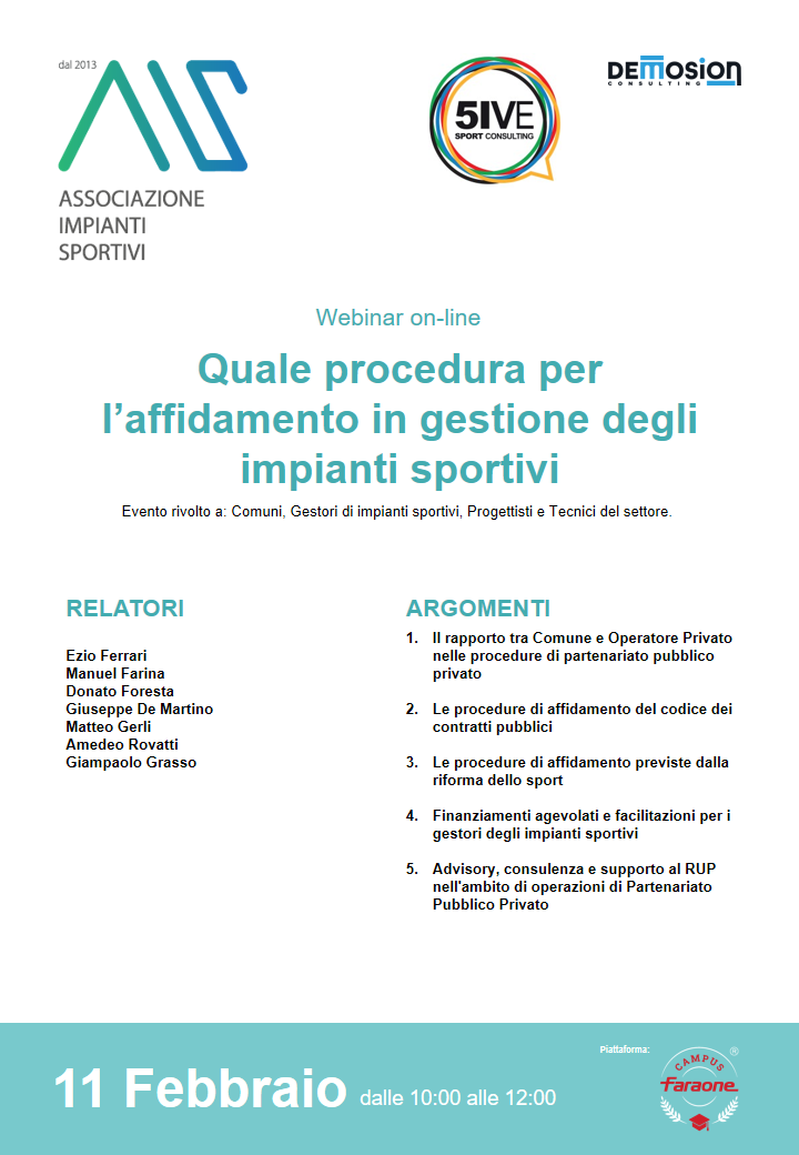 Affidamento impianti sportivi